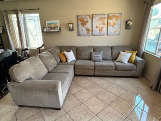 Beautiful beige sectional couch from Ashley furniture