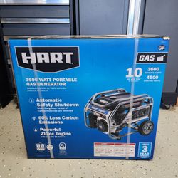 Hart 3600W UL Generator With CO Protection & Suto Shutdown