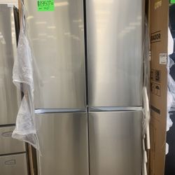 New Scratch And Dent Samsung Counter Depth 36”4 Door Fridge Stainless Steel 6 Months Warranty 