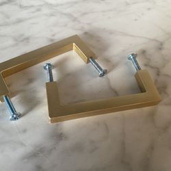 16x Brushed Brass Cabinet Handles
