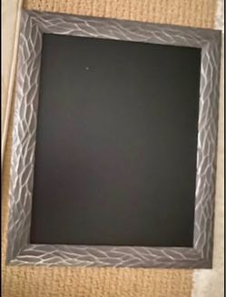 23.5X19.5 Gray Wood Frame Magnetic Chalkboard
