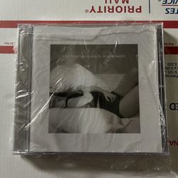 Taylor Swift hand signed TTPD CD Heart
