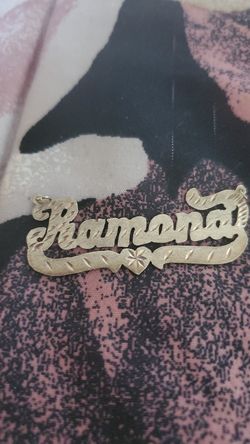 Sterling Silver name charm