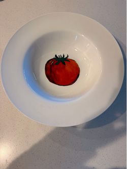 Crate & Barrel Tomato Serving Bowl