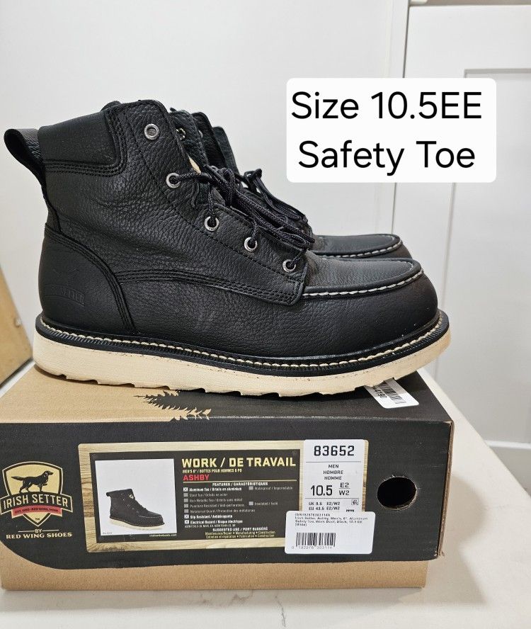 Red Wings Irish Setter Safety Toe Work Boots Size 10.5