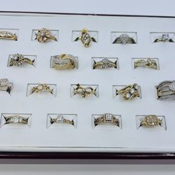 WOMEN’S RINGS REAL GOLD REAL DIAMONDS 