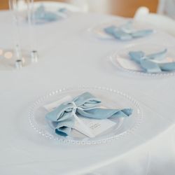 Wedding Clear Charger Plates 13 Inches