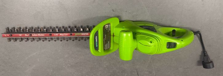 GREENWORKS 18” Dual Action Electric Hedge / Bush Trimmer *Corded