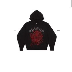 Sp5der OG Rhinestone Hoodie 'Black'