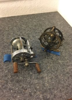 Two vintage fishing reels