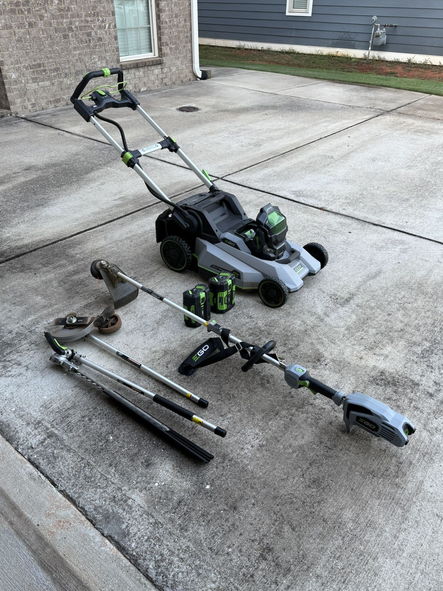 Ego 21” Mower, Multi-head w/ Trimmer, Edger, and Hedger