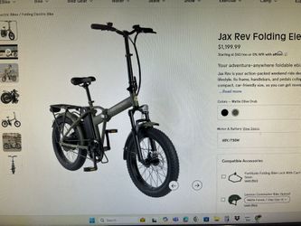 E-Bike Jax Rev Folding Bike