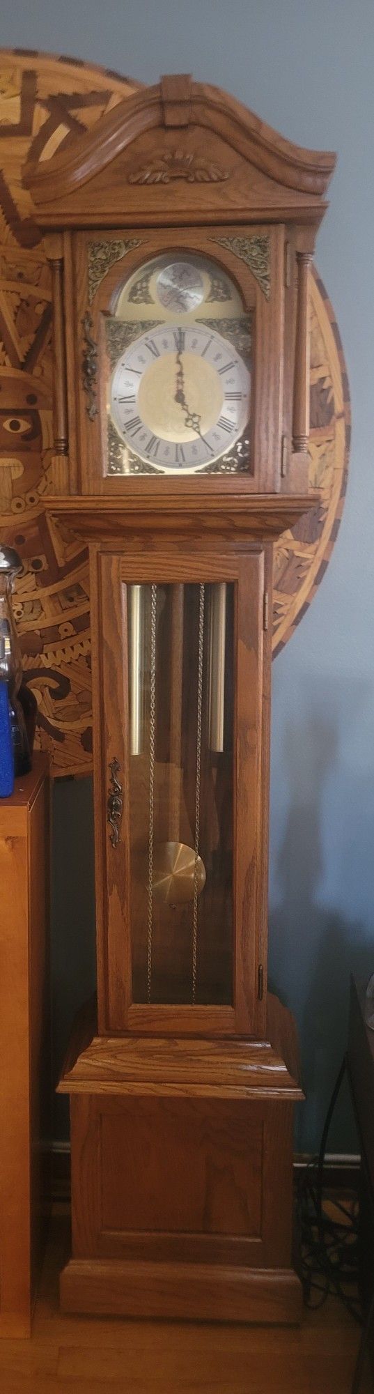 Oak Grandfather Clock