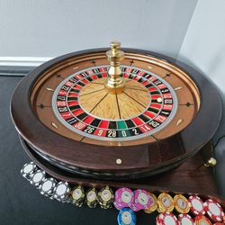 Authentic Bellagio Roulette Wheel & Table - Rare Collectible!!