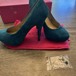 Blue Swede Heels