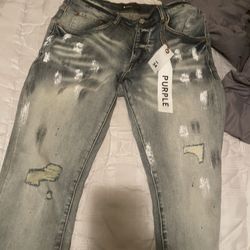 Purple Jeans Size 34 