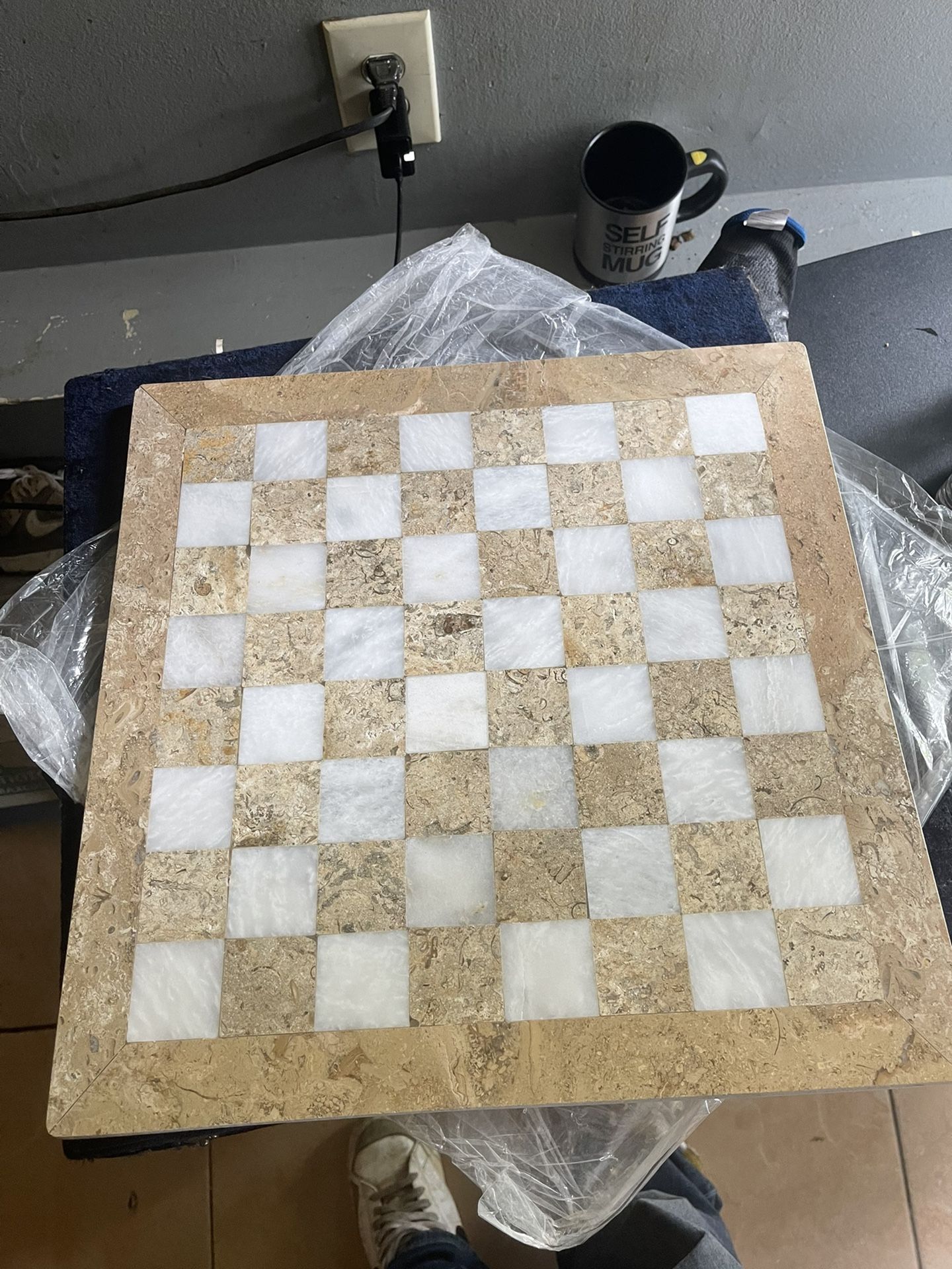 Marble Vs Granite Chess Set