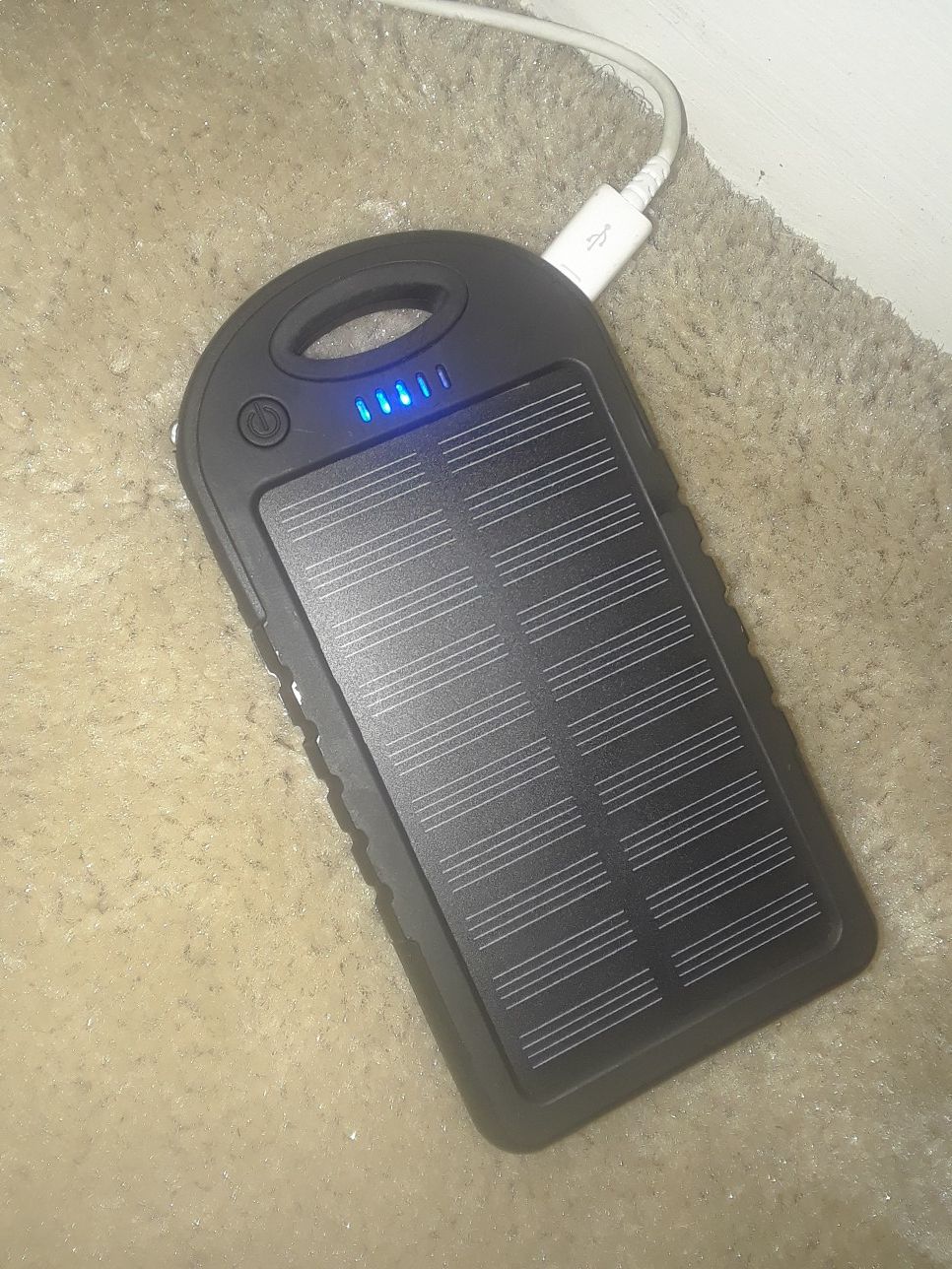 Brand new Travelocity portable solar powered and chargeable charger/ led light, flash light