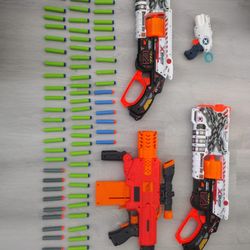 Nerf Guns - BARELY USED *Read Description*