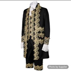 Retro Vintage Medieval Renaissance Ball Gown Coat Pants
