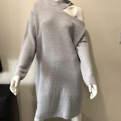 Blue Orchid Women Plus Sweater Dress/tunic/Lt Hthr Grey/size 2X/brand New