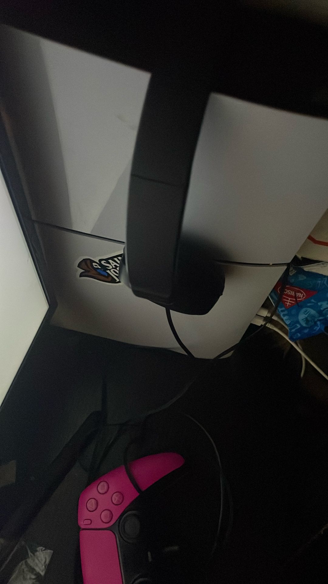 Ps5 Controller And Ps5 With Monitor Curved