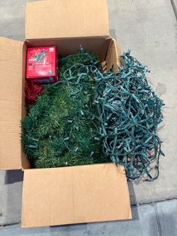 Large Lot of Vintage Christmas Lights & Holiday Decorations