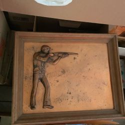 Vintage Hunting 3D Raised Picture 🔥🥃