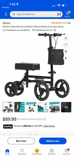Elenker knee support walker