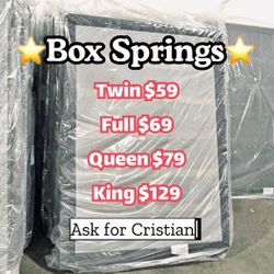 Box Springs  Twin box Full box  Queen box  King box  Bases para colchon  Box spring 