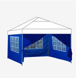 POPUP-Shade 10x10 Instant Canopy Tent Sidewalls with Windows — Attachable Side Walls for 10x10 Pop Up Tent — 4PC Brand New In Box