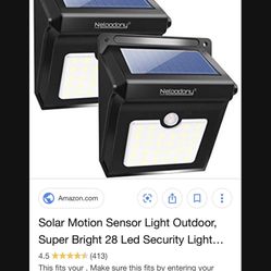 Solar Panel Sensor Motion Light