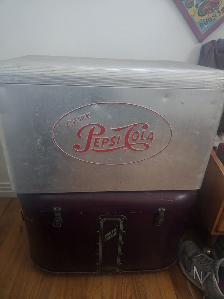 Vintage Pepsi Cooler Ice Chest 1950's