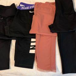 Set Of 5 Athletic Pants, Sizes: S and M 