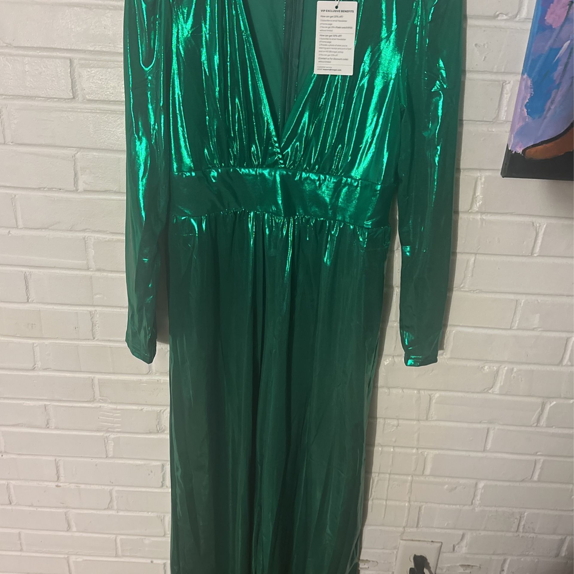 Green Shiny Bodysuit 