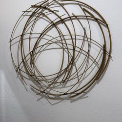 Gold Wire Hanging Wall Art Decor
