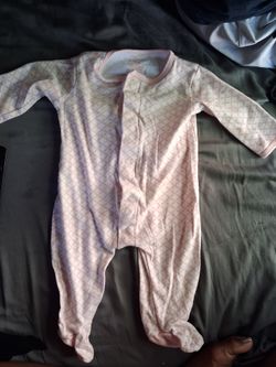 Baby Girl Pink Footed Sleeper 3-6 Months