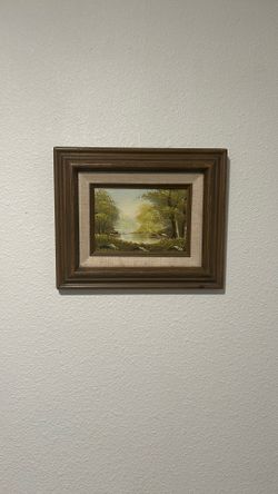 Oil Pastel Painting Width 12” X Tall 9 1/2”