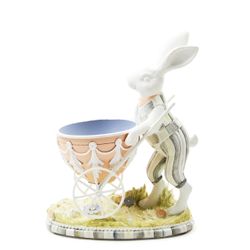 Mackenzie-Childs Cameo Bunny with Cart NEW Easter 