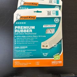 Frost King Premium Rubber Self Stick Weatherstrip 