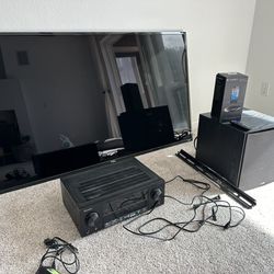 77 Inch TCL Roku Tv With Sound System And Wall Mount