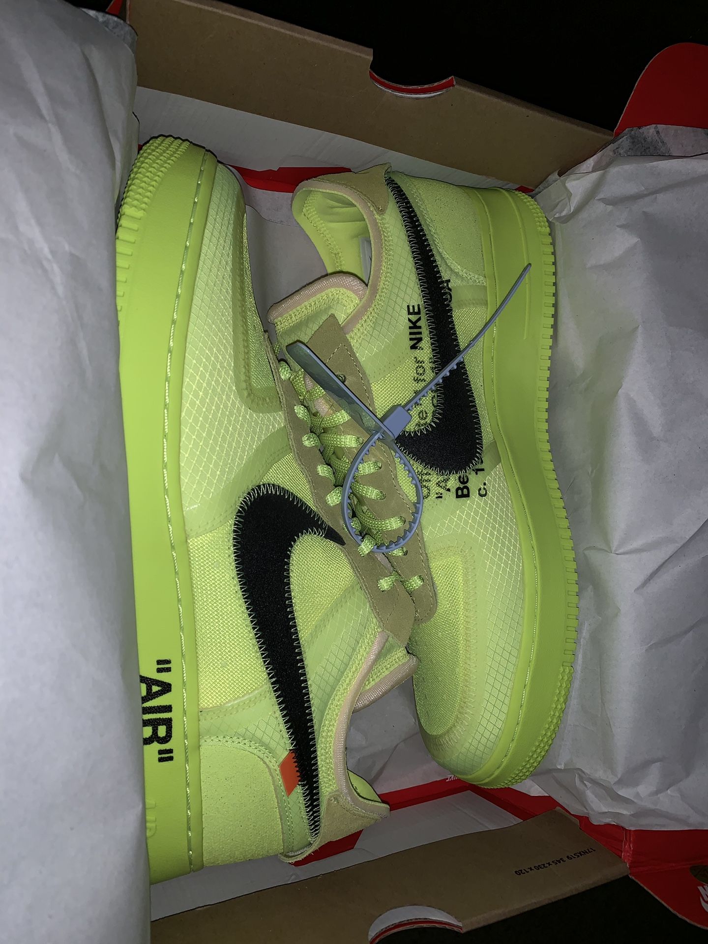 Nike Off White Air Force One Volt SZ 12