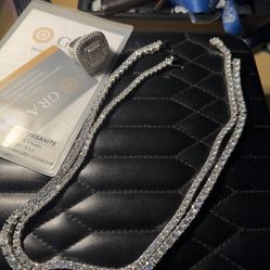 20 Inch Moissanite Tennis Chain 