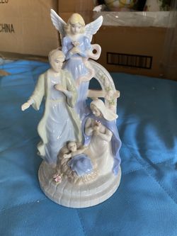 Religious porcelain decor