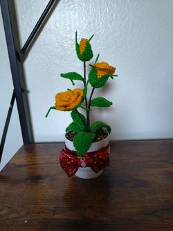 $20 Rosas tejidas a crochet perfecta para El dia de las mamàs