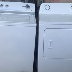 Kenmore Washer And Amana   Dryer Set White Working Perfectly Fine 