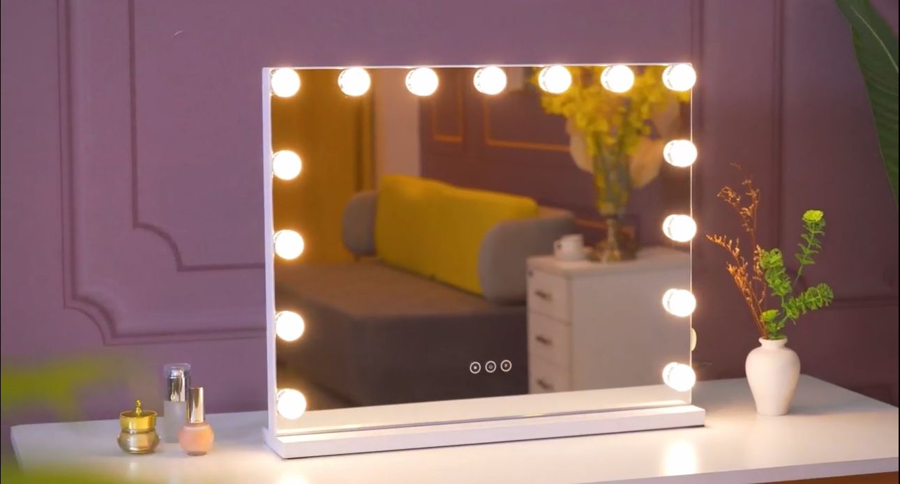 White Vanity Mirror