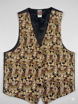 Vintage Mickey Mouse tapestry vest 🖤🐭