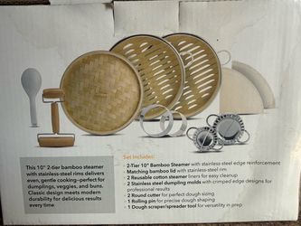 Bamboo steamer set