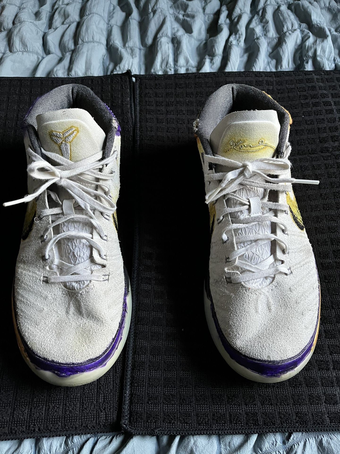 KOBE AD WHITE ICE custom lakers Colorway